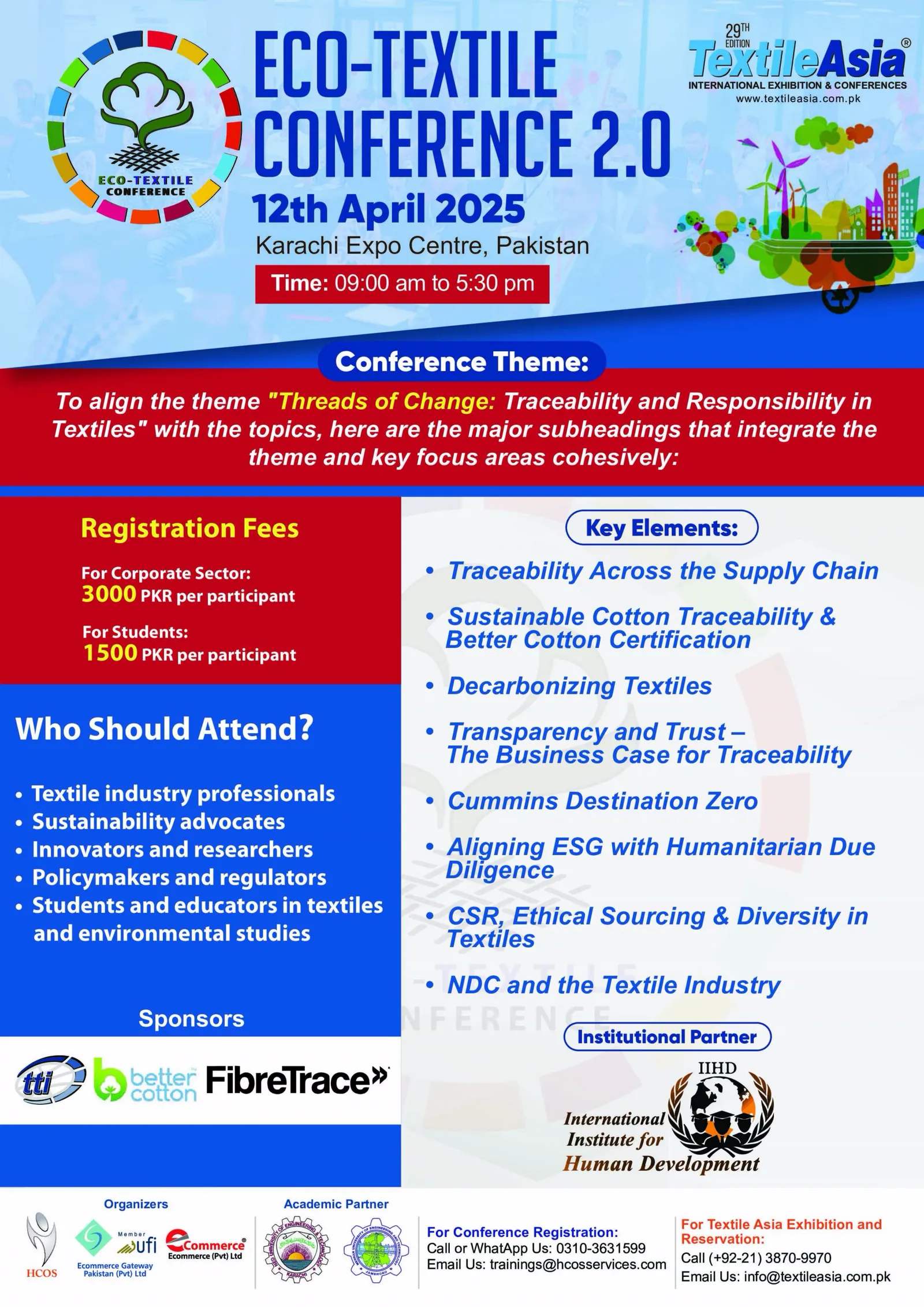 ECO TEXTILE CONFERENCE 2.0 KARACHI EDITION — poster or agenda