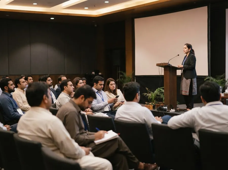 Conference audience at an HCOS event