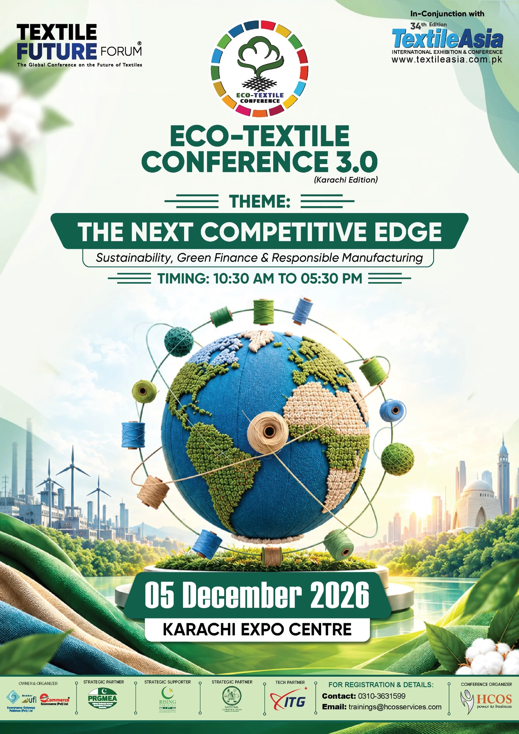 Eco Textile Conference 3.0 Karachi Edition — poster or agenda